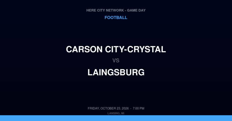 Carson City-Crystal 8, Laingsburg 42