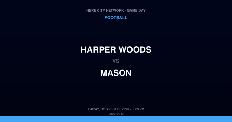 Harper Woods 18, Mason 24